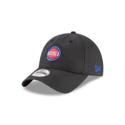 Detroit Pistons Gorra | New Era NBA Waxed Canvas 9twenty Adjustable Cap Mexico - Negros